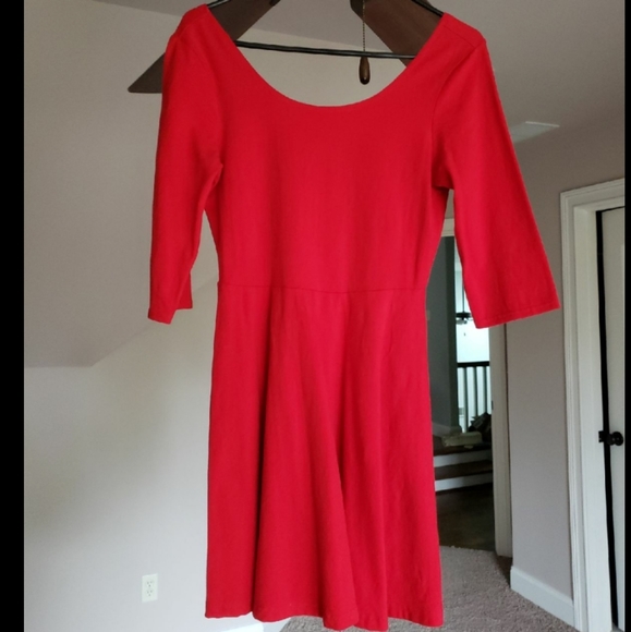 Express Dresses Express Skater Dress Red Size Medium Poshmark